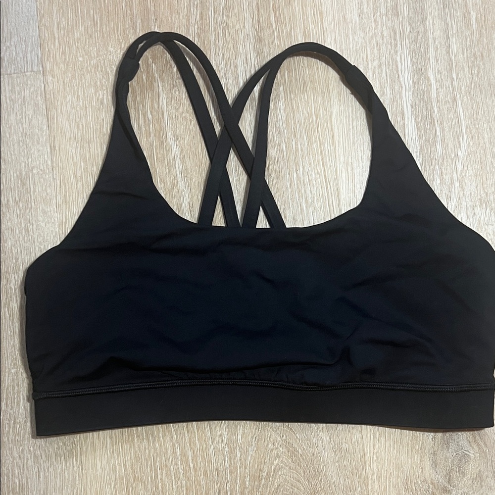 lululemon athletica Black Strappy Sports Bra